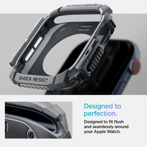 Spigen Rugged Armor Apple Watch 10 / 11 (46 mm) - Ciemnoszary