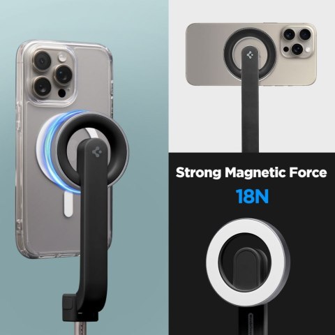 Spigen S571W MagSafe Bluetooth Selfie Stick Tripod - Czarny