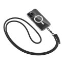 Smycz do Telefonu Tech-Protect C1S Rope Crossbody Strap - Czarno-Czarna