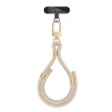 Smycz na Nadgarstek Tech-Protect C4S Rope Wrist Strap - Beżowa ze Zotym