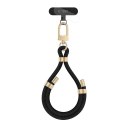 Smycz na Nadgarstek Tech-Protect C4S Rope Wrist Strap - Czarna ze Zotym