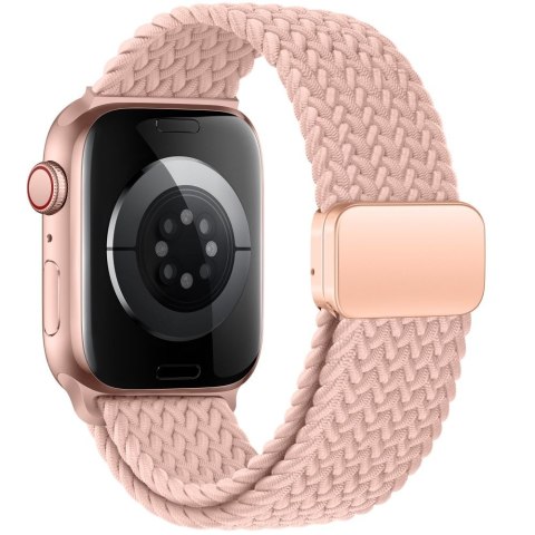 Tech-Protect Nylonmag pasek do Apple Watch 8 / 9 / 10 / 11 / SE (40 / 41 / 42 mm) dusty rose