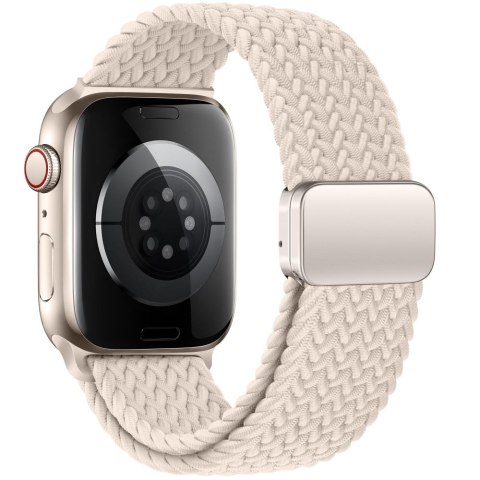 Tech-Protect Nylonmag pasek do Apple Watch 8 / 9 / 10 / 11 / SE (40 / 41 / 42 mm) naturalny tytan