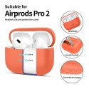Tech-Protect Silicone etui do Apple AirPods Pro 1 / 2 pomarańczowy neonowy