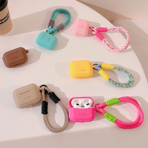 Tech-Protect Silicone Rope etui do Apple AirPods Pro 1 / 2 caffe latte