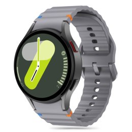 Tech-Protect Silicone Sport pasek do Samsung Galaxy Watch 4 / 5 / 5 Pro / 6 / 7 / FE szary melanż