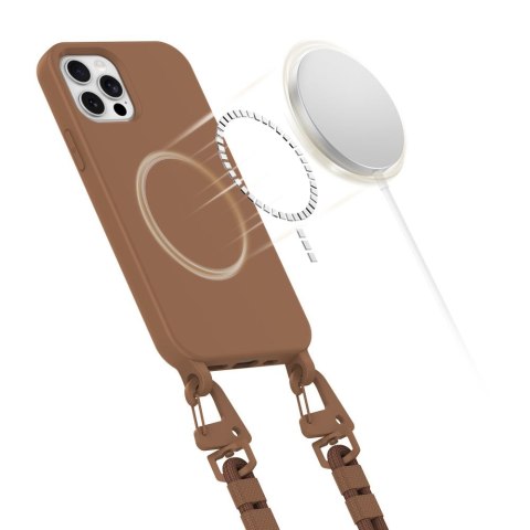 Tech-Protect MagNecklace MagSafe iPhone 12 / 12 Pro Czekoladowy bróżz