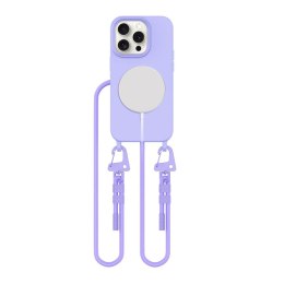 Etui ze Sznurkiem Tech-Protect MagNecklace MagSafe do iPhone 14 Pro - Lawendowe