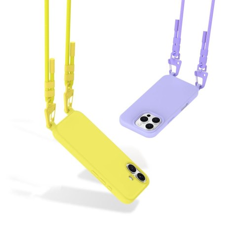 Etui ze Sznurkiem Tech-Protect MagNecklace MagSafe do iPhone 15 Pro - Kanarkowe