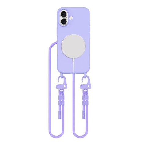 Etui ze Sznurkiem Tech-Protect MagNecklace MagSafe do iPhone 16 - Lawendowe