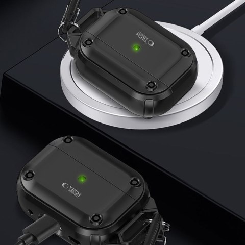 Tech-Protect Rough Hook etui do Apple AirPods Pro 1 / 2 czarny