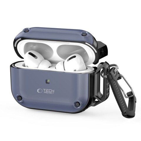 Tech-Protect Rough Hook etui do Apple AirPods Pro 1 / 2 stalowoniebieski