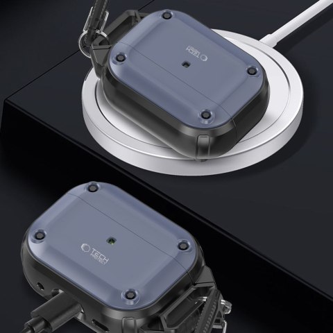 Tech-Protect Rough Hook etui do Apple AirPods Pro 1 / 2 stalowoniebieski