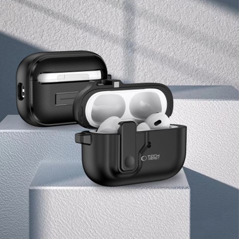 Tech-Protect Slim Hook etui do Apple AirPods Pro 1 / 2 czarny