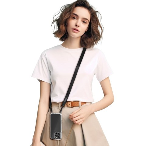 Smycz do Telefonu Tech-Protect C6S Rope Crossbody - Czarna