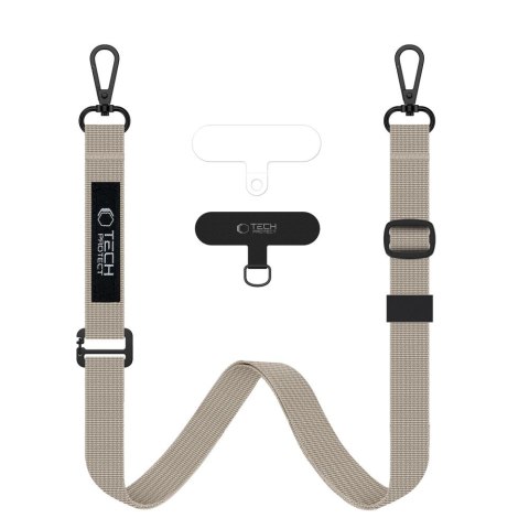 Smycz do Telefonu Tech-Protect C6S Rope Crossbody - Latte Kosmiczne