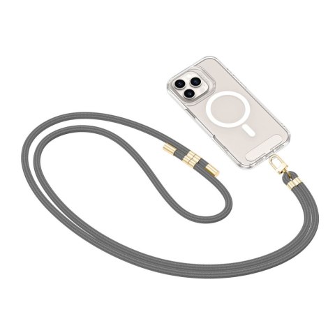 Smycz do Telefonu Tech-Protect C7S Rope Crossbody Strap - Kredowoszara ze Zotym