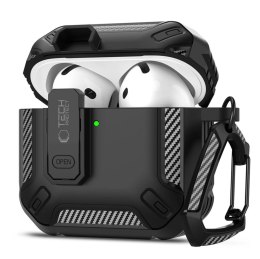 Etui Tech-Protect Carbonox do Apple AirPods 4 / 5 - Czarne