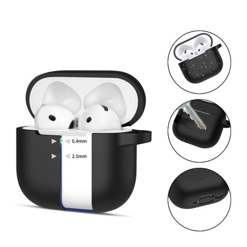 Tech-Protect Silicone Hook etui do Apple AirPods 4 / 5 czarny