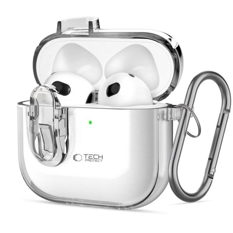 Tech-Protect Slim Hook etui do Apple AirPods 4 / 5 przezroczysty