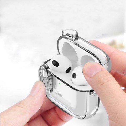 Tech-Protect Slim Hook etui do Apple AirPods 4 / 5 przezroczysty