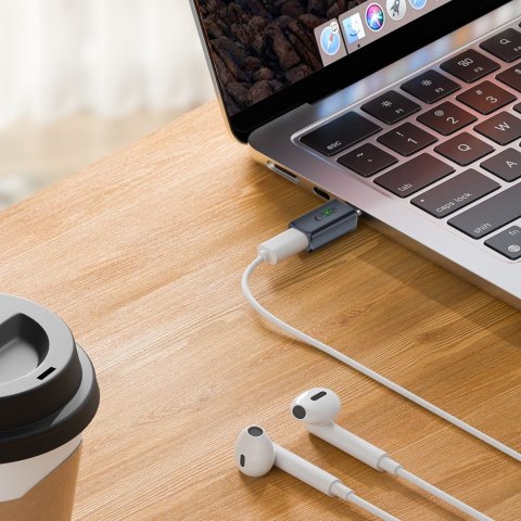 Tech-Protect UltraBoost Adapter Audio USB-C do Lightning Szary