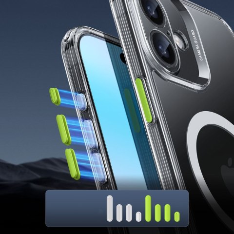 Etui do iPhone 16 ESR Classic Pro Halolock MS Clear - przezroczyste