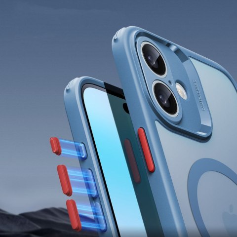 ESR Classic Pro Set HaloLock MagSafe iPhone 16 mroźny niebieski (Frosted Blue)