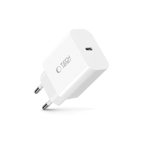 Tech-Protect NC20W 1-portowa ładowarka sieciowa PD 20W biały