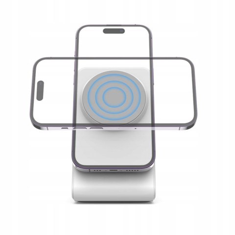 Tech-Protect Qi15W-A38 magnetyczna Ładowarka bezprzewodowa MagSafe biały