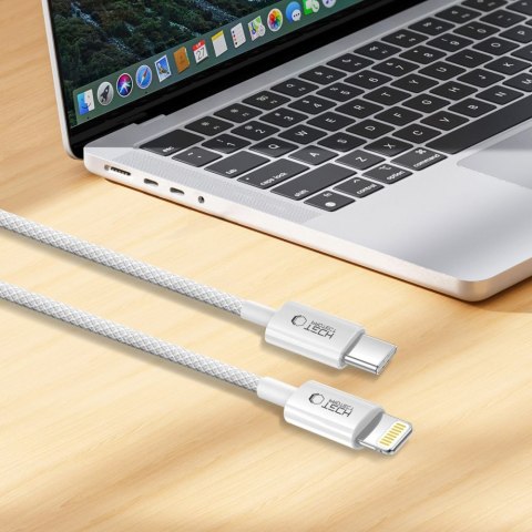 Tech-Protect UltraBoost Lite Kabel Lightning PD 27W / 3A 100cm Jasnoszary