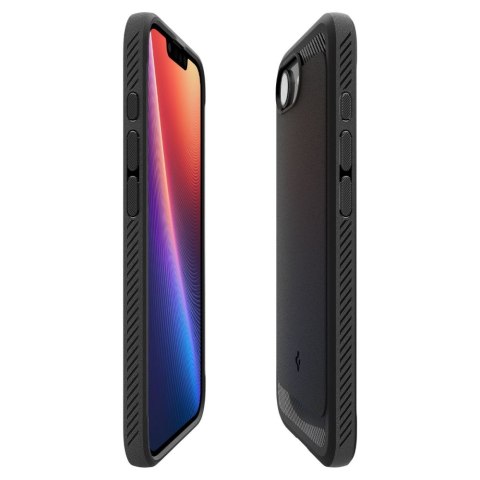 Spigen Rugged Armor Mag MagSafe iPhone 16e - Matowy Czarny