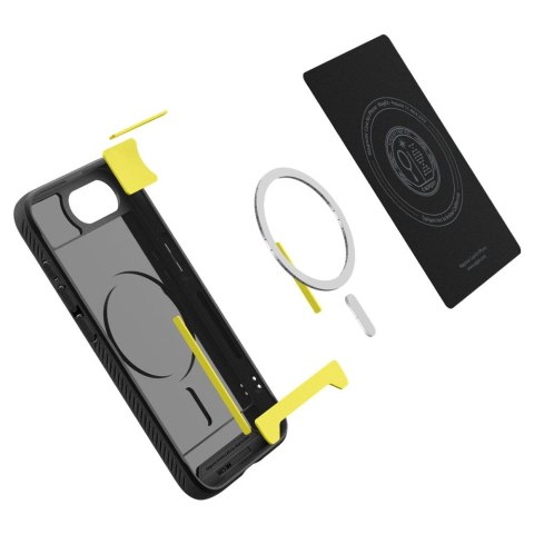 Spigen Rugged Armor Mag MagSafe iPhone 16e - Matowy Czarny