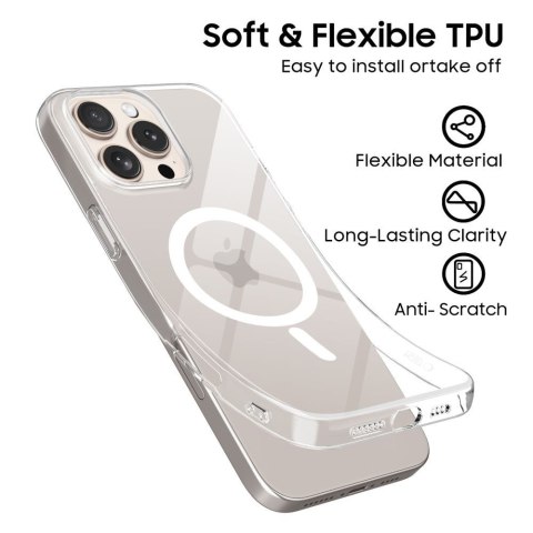 Etui Tech-Protect FlexAir MagSafe do iPhone 16E - Przezroczyste