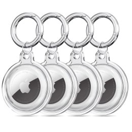 Tech-Protect Icon Zestaw 4 szt. Apple AirTag 1 / 2 Przezroczysty