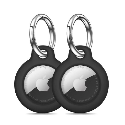 Tech-Protect Rough 2-pak etui do Apple AirTag 1 / 2 czarny