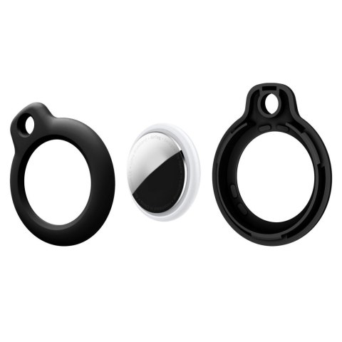 Tech-Protect Rough 2-pak etui do Apple AirTag 1 / 2 czarny