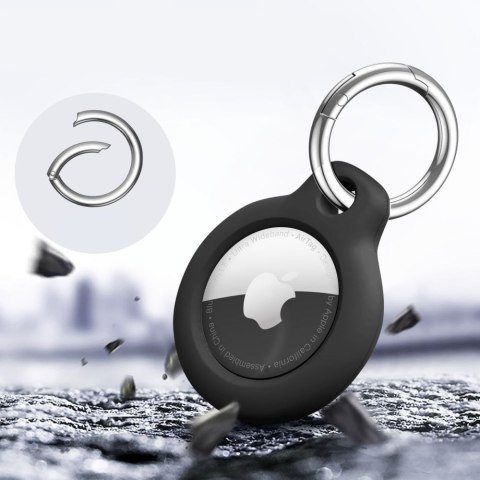Tech-Protect Rough 2-pak etui do Apple AirTag 1 / 2 czarny