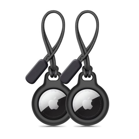 Tech-Protect Rough Chain 2-pak zawieszka z łańcuszkiem do Apple AirTag 1 / 2 czarny