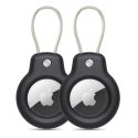 Tech-Protect Rough Vein 2-pak etui do Apple AirTag 1 / 2 czarny