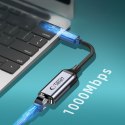 Tech-Protect UltraBoost Adapter USB-C do Ethernet RJ45 1000Mbps Czarny