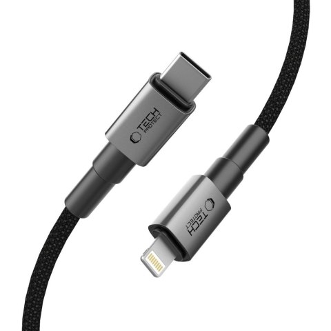 Tech-Protect UltraBoost DNA Kabel Lightning PD 27W / 3A 100cm Ciemnoszary