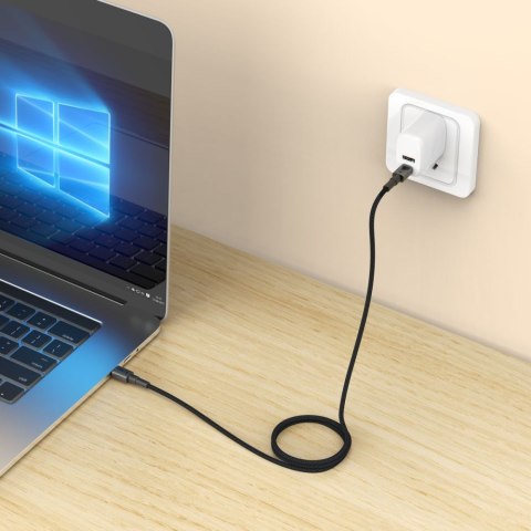 Tech-Protect UltraBoost DNA Kabel USB-C do USB-C PD 60W / 3A 100cm Ciemnoszary