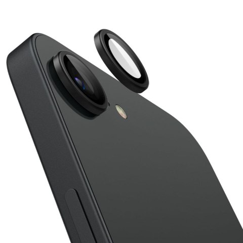 Osłona Aparatu Spigen Optik Pro Glas.tR 'EZ Fit' Camera Protector 2-Pack iPhone 16e - Czarna