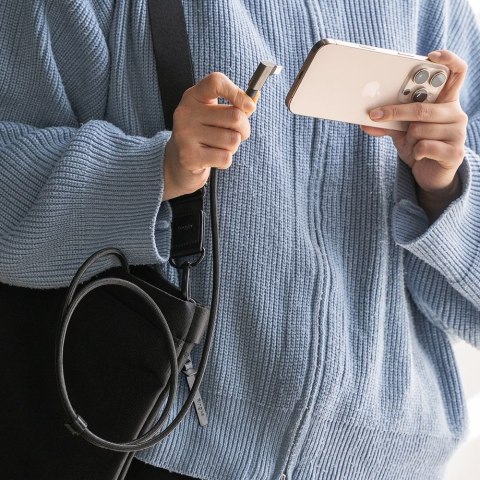 Kabel kątowy Ringke USB-C 3.2 Gen 2x2 PD 240W 2m czarny