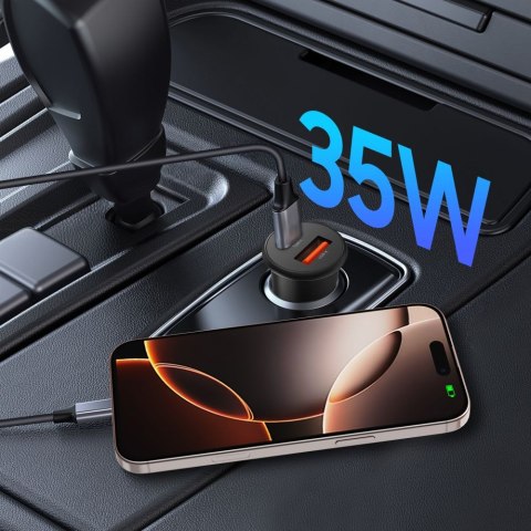 Ładowarka Samochodowa Tech-Protect CC02 2-Portowa PD 35W / QC3.0 - Czarna