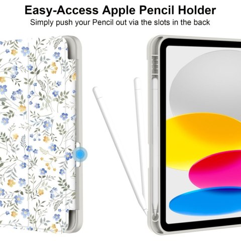 Etui do iPad 10.9" / 11" Tech-Protect SC Pen z Miejscem na Rysik - Wiosenne Kwiaty