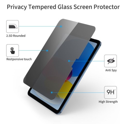 Szkło Prywatyzujące do iPad 10.9" / 11" Tech-Protect Glass Spy+ Prywatyzujące