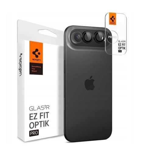 Osłona Aparatu Spigen Optik Pro Glas.tR "EZ Fit" Camera Protector 2-Pack iPhone Air Czarna