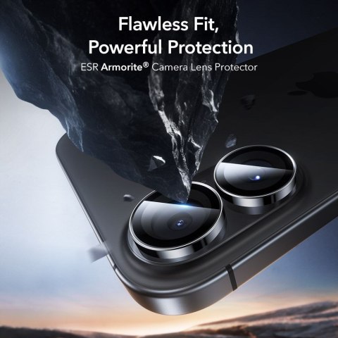 Osłona na aparat ESR Armorite Camera Protector iPhone 16 / 16 Plus / 17 czarny (Black)